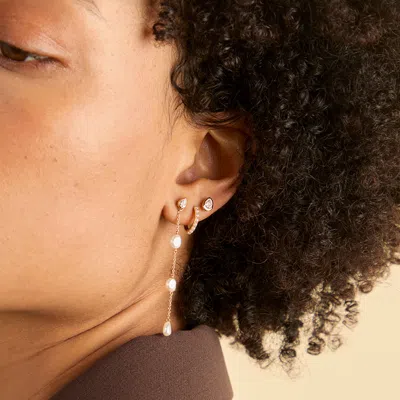 Astrid &amp; Miyu Pear Bezel Studs