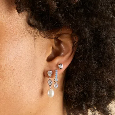 Astrid &amp; Miyu Pear Bezel Studs