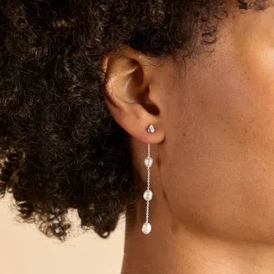 Astrid &amp; Miyu Pearl Chain Drop Studs