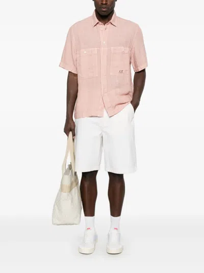 C.p. Company C.p.company Short Sleeve Shirt In Pink