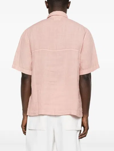 C.p. Company C.p.company Short Sleeve Shirt In Pink
