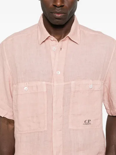 C.p. Company C.p.company Short Sleeve Shirt In Pink