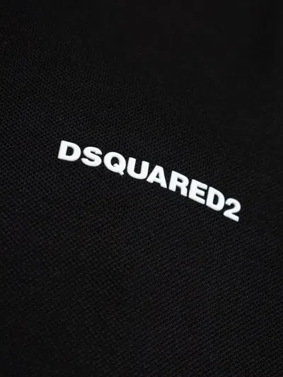 Dsquared2 Polo Shirt With Logo In Black