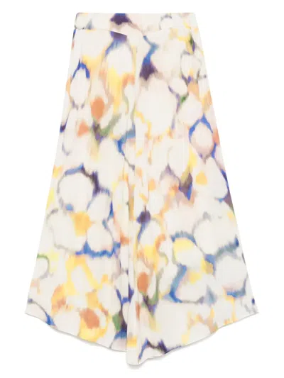 Ba&sh Fruit Midi Skirt In Neutrals