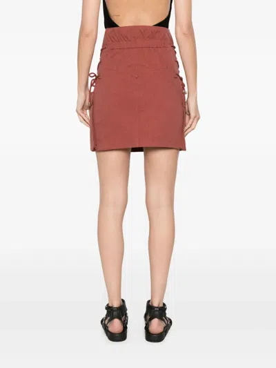 Isabel Marant Woman Mini Skirt Brick Size 10 Cotton In Brown