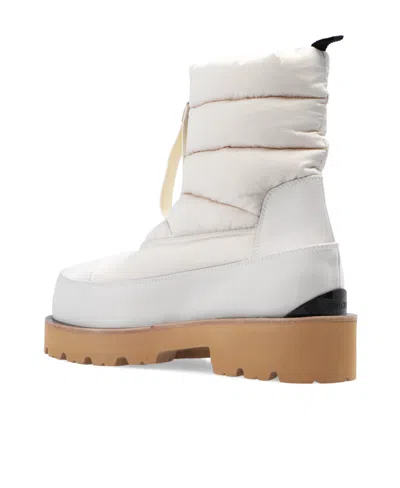 Jimmy Choo Padded Ankle Boots With Distinguished Logo In White