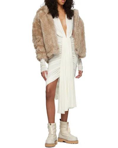 Jimmy Choo Padded Ankle Boots With Distinguished Logo In White