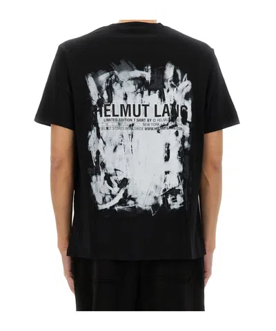 Helmut Lang Scribble T-shirt In Black