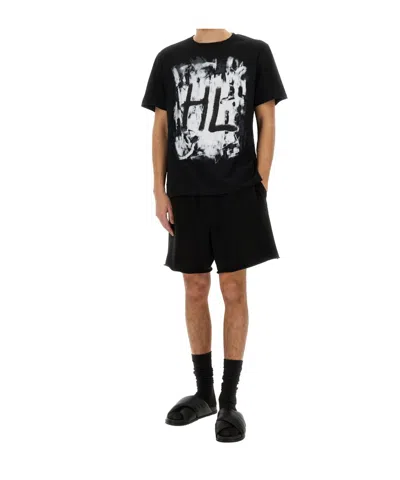 Helmut Lang Scribble T-shirt In Black