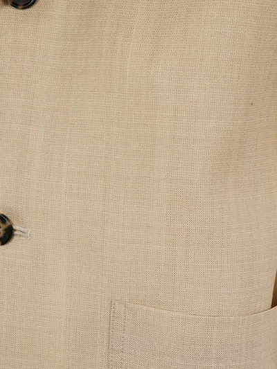 Sofie D'hoore Bi-color Long Sleeve Jacket In Neutrals