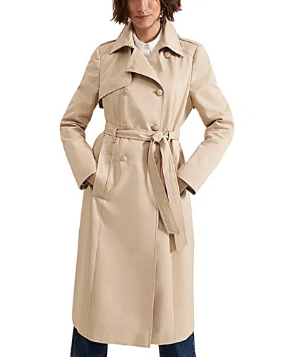 Phase Eight Cheryl Fitted Trench Button Up Jacket In Camel