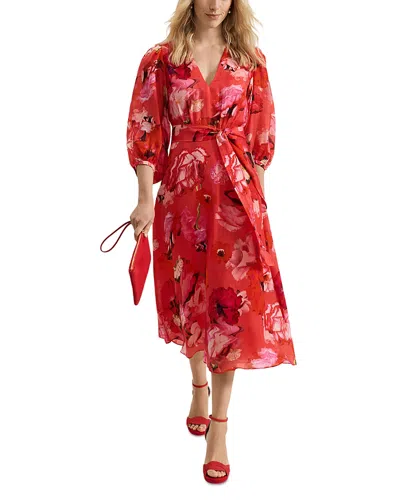 Phase Eight Federica Midi Dress In Pink