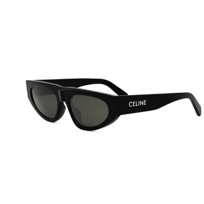 Celine Cl40315u Monochroms 01a Nero Sunglasses In 01a - Black