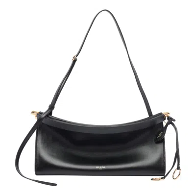 Alaïa Alaia Goatleather Shoulder Bag In Black