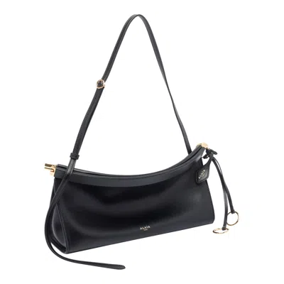Alaïa Alaia Goatleather Shoulder Bag In Black