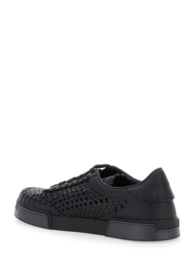 Dolce & Gabbana Dolce&gabbana Men Portofino Yacht Sneakers In Black