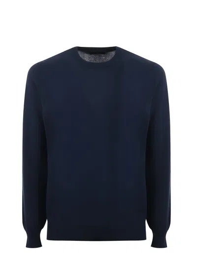 Fay Wool Sweater In Blue