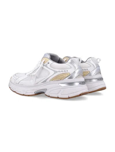 Golden Goose Lightstar Net Leather And Suede Upper Tpu Star Net Heel And Spur In White