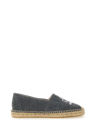 Isabel Marant Textured Grey Slip-on Sneakers With Jute-wrapped Midsole In Black