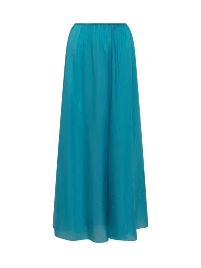 Forte Forte Forte_forte Shaded Silk Skirt In Blue