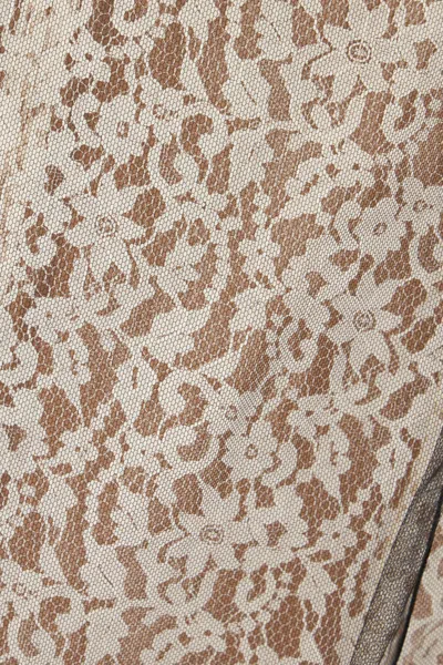 Fendi Sm Dress Black White Lace Flowers In White