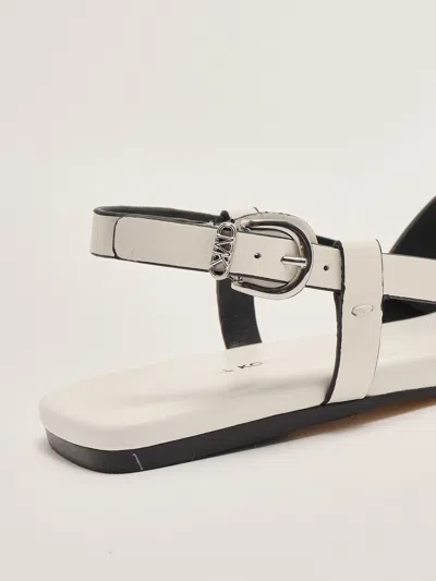 Michael Kors Irene Sling Flat In Optic White