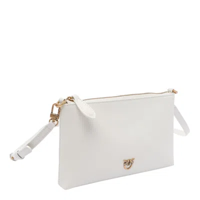 Pinko Mini Horizontal Pochette With Adjustable Shoulder Strap In Yellow