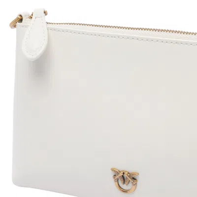 Pinko Mini Horizontal Pochette With Adjustable Shoulder Strap In Yellow
