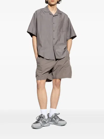 Represent Tech Cargo Shorts Side Pockets In Grey