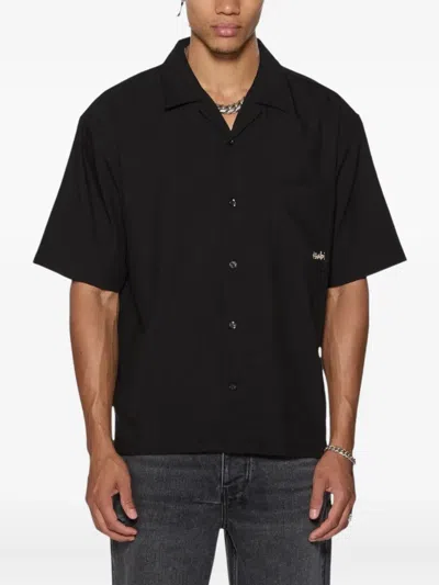 Ksubi Logo-embroidered Shirt In Black