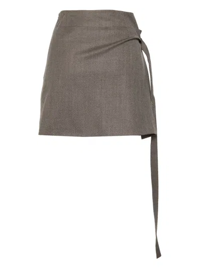 Monse Striped Skirt In Neutrals