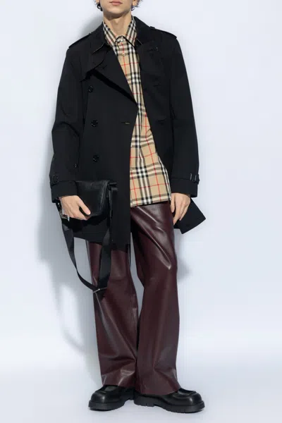 Burberry Reversible Quilted Nylon Overshirt In Black