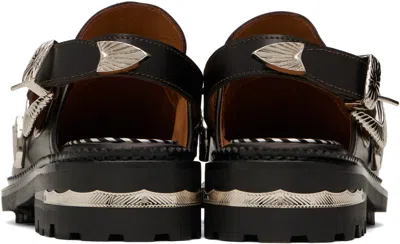 Toga Pulla Round-toe Slingback Mule Loafers In Brown