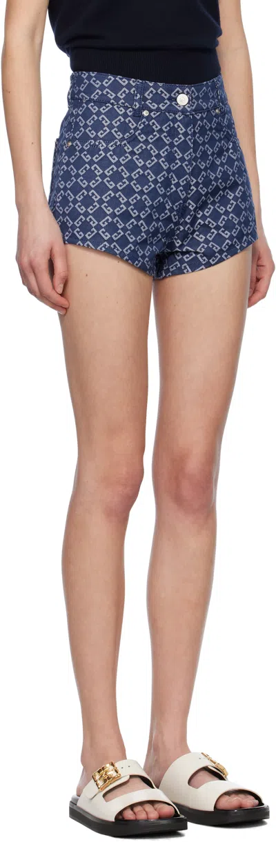 Givenchy Shorts Logo In Blue