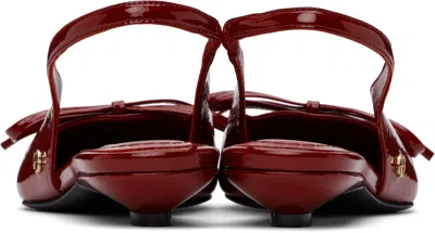 Anine Bing Zoey Slingback Pumps In Red