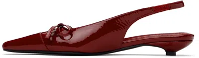 Anine Bing Zoey Slingback Pumps In Red