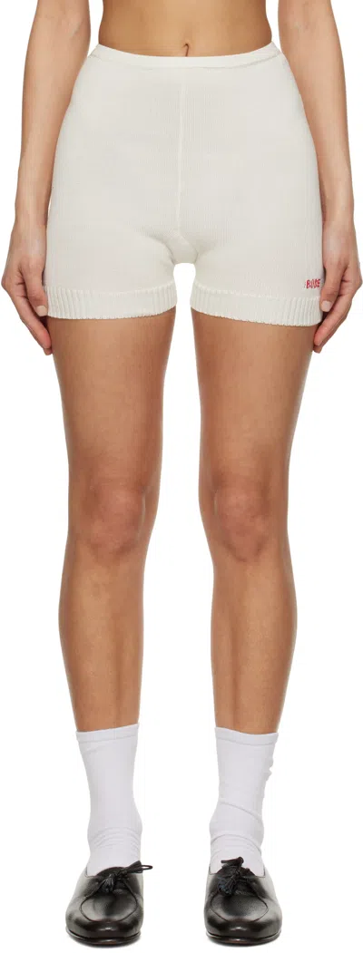 Bode Off-white Meringue Shorts In Ivory Ivory