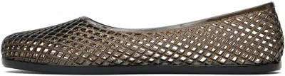 Ancient Greek Sandals Jelly Crystal-embellished Iro Ballet Flats In Gray