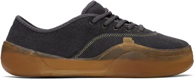 Erl Round Toe Low-top Sneakers In Black