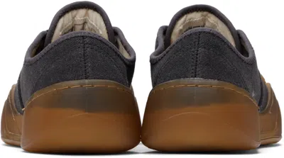 Erl Round Toe Low-top Sneakers In Black