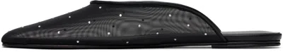 Magda Butrym Black Mesh Slippers
