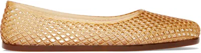 Ancient Greek Sandals Jelly Crystal-embellished Iro Ballet Flats In Brown