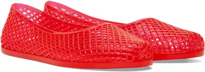 Ancient Greek Sandals Jelly Iro Ballet Flats In Red
