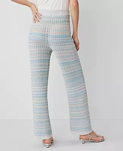 Ann Taylor The Petite Pull-on Wide-leg Sweater Pant In Multi