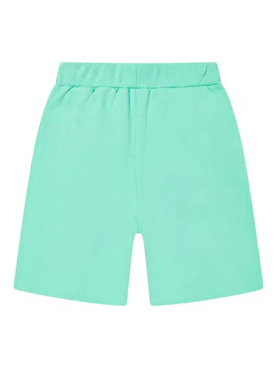 Balmain Cotton Shorts In Green