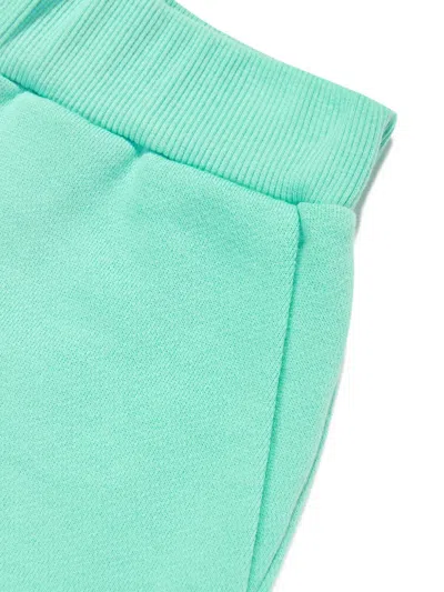 Balmain Cotton Shorts In Green