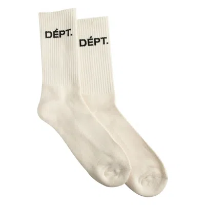 Gallery Dept. Logo-jacquard Socks In White