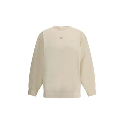Shop Maison Kitsuné Baby Fox Women's Sweatshirt In White
