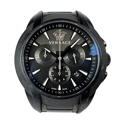 Pre-owned Versace Stainless Steel Wristwatch () In Multi