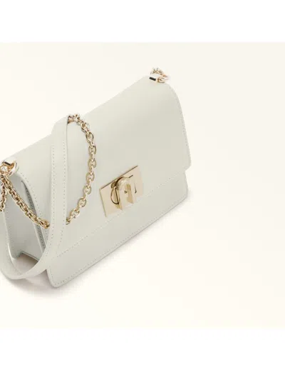 Furla 1927 Mini Leather Crossbody Bag Cream Color In Beige